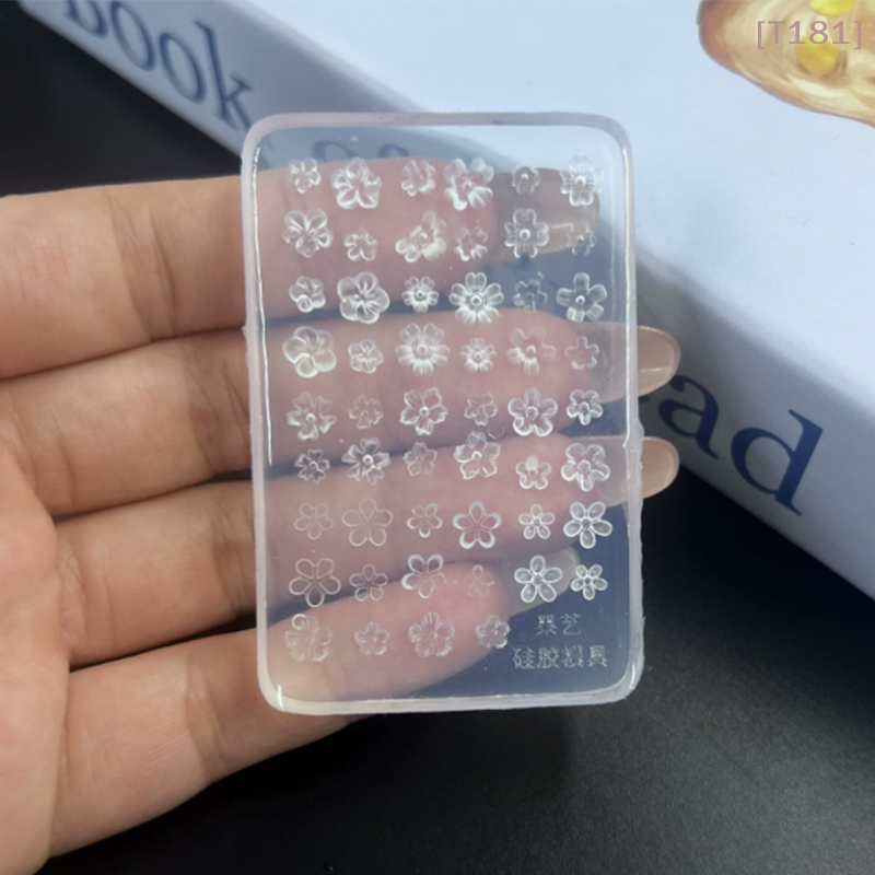 Resin Pigment Set - Pcs Silicone Nail Art Mold Flower