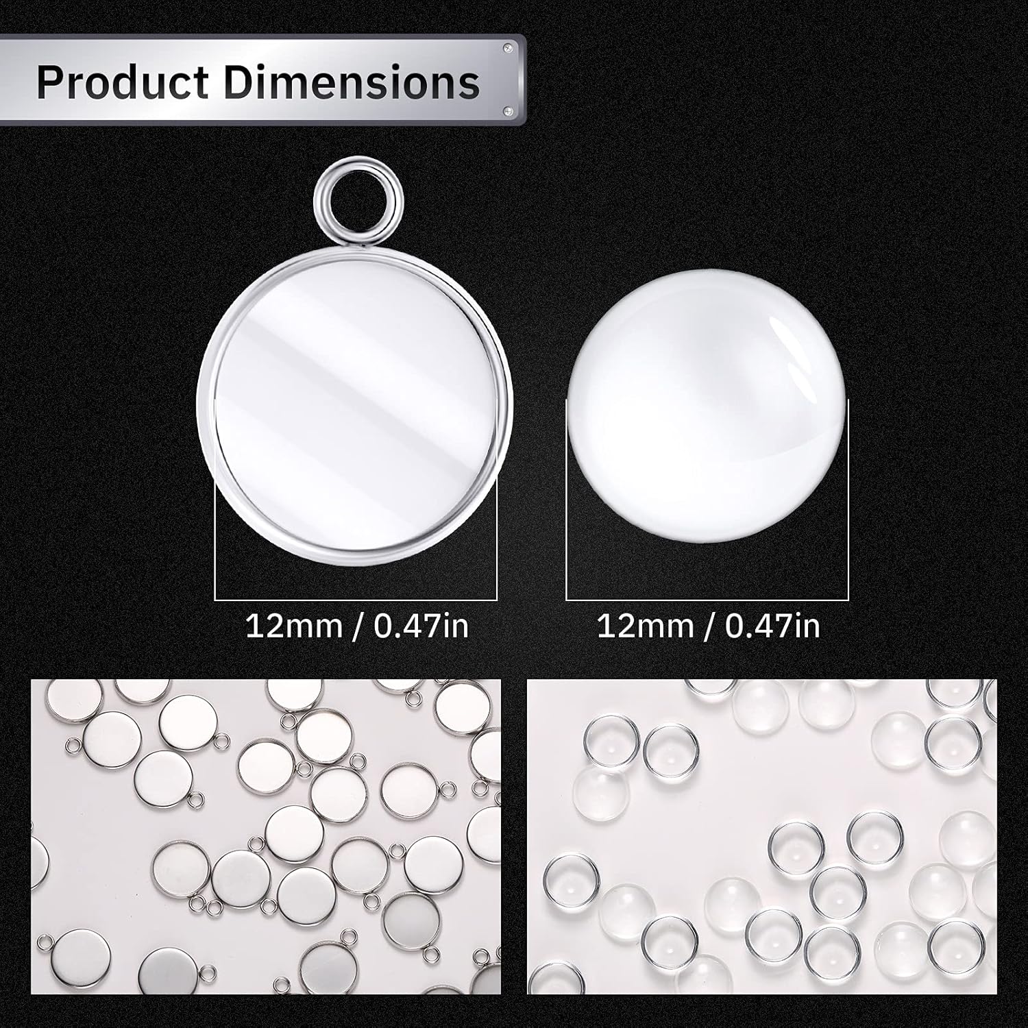 20 Pieces Stainless Steel Roun - Resin Crafts 리뷰 및 가격