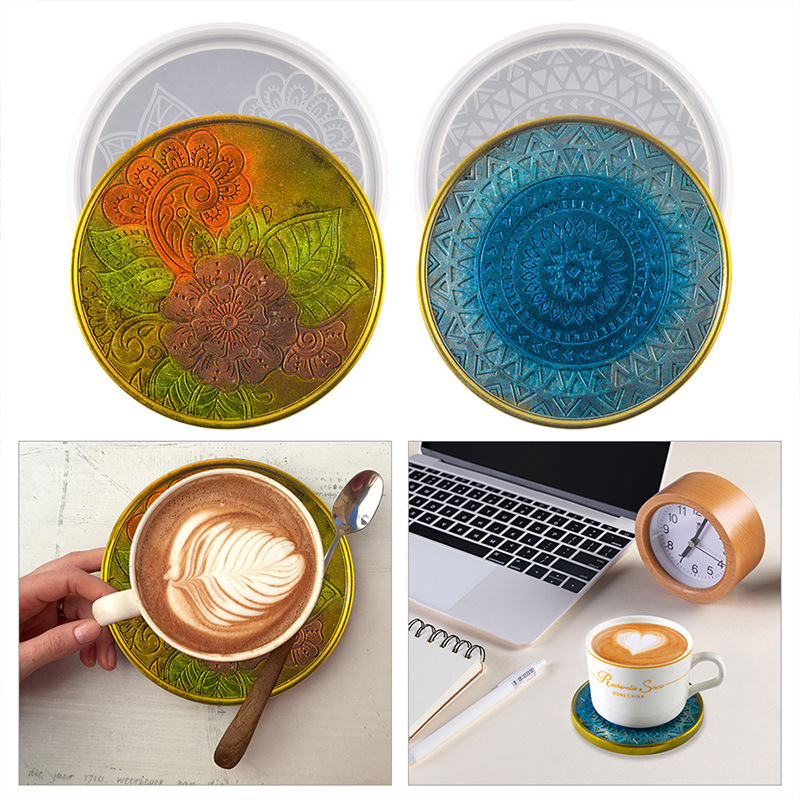 Flower Coaster Silicone Mold E - Coaster Mold Round 리뷰 및 가격