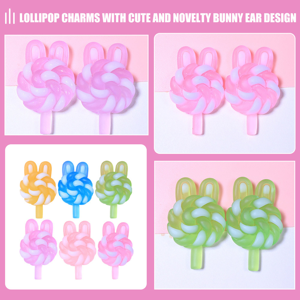24Pcs Cute Cartoon Lollipop Ch - Resin Crafts 리뷰 및 가격