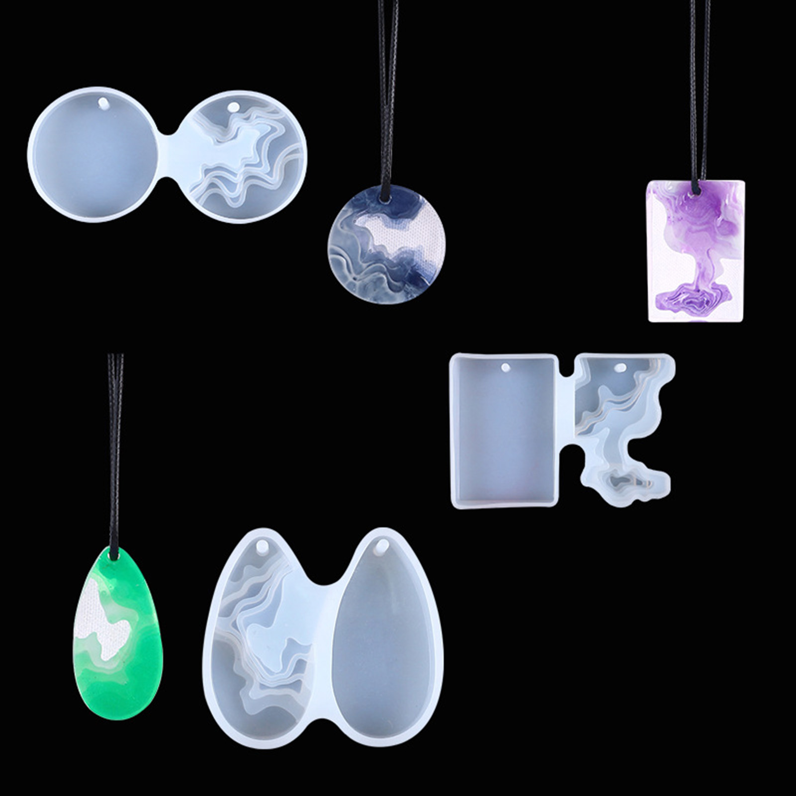 3pcs DIY Crystal Mold Set Roun - Geode Mold Silicone 리뷰 및 가격