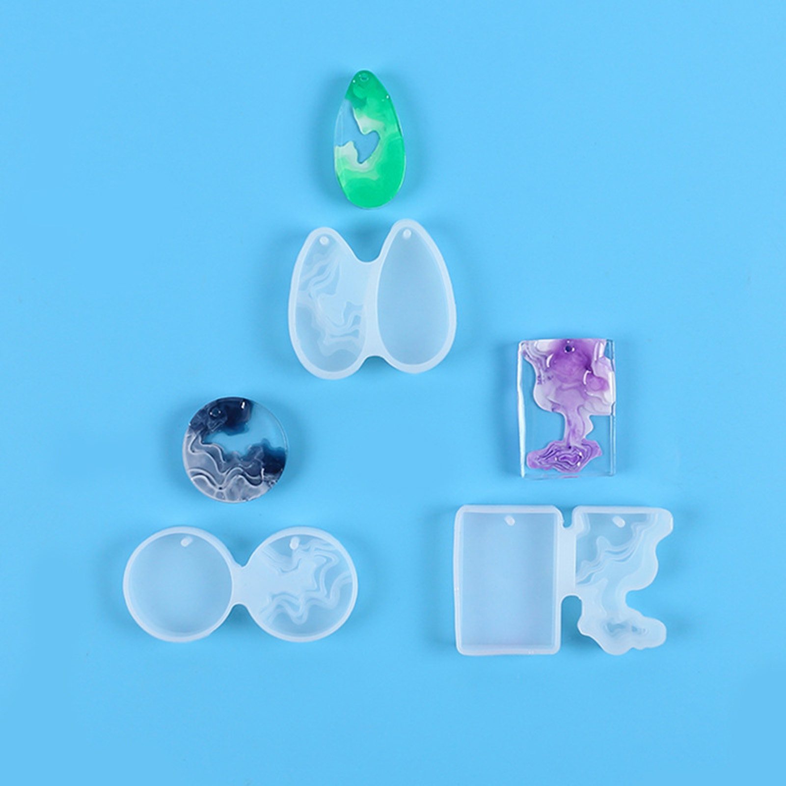 3pcs DIY Crystal Mold Set Roun - Geode Mold Silicone 리뷰 및 가격