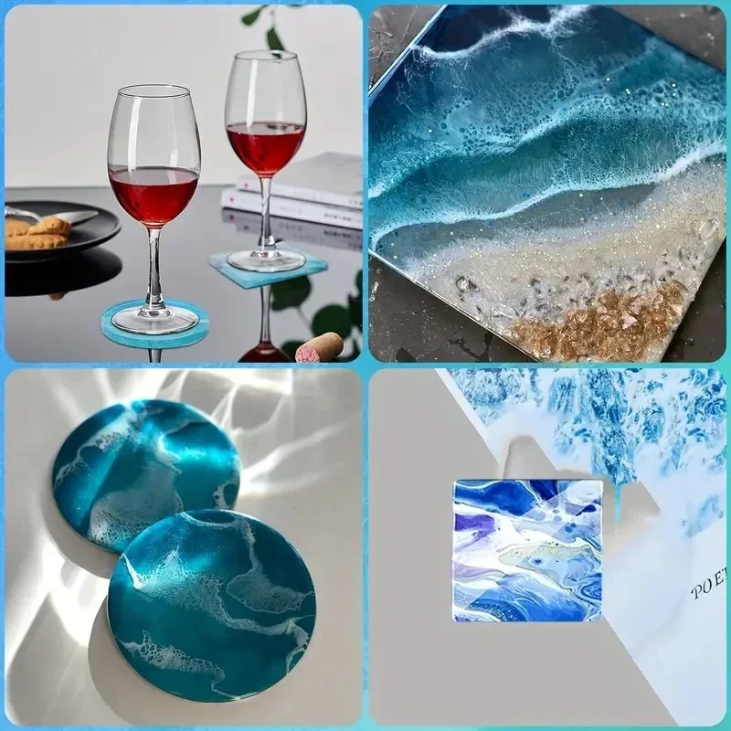 5Pcs/Set DlY Epoxy Resin Cup C - Silicone Mold Tray 리뷰 및 가격