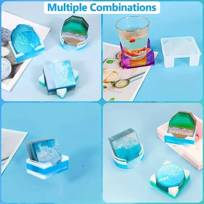 5Pcs/Set DlY Epoxy Resin Cup C - Silicone Mold Tray 리뷰 및 가격