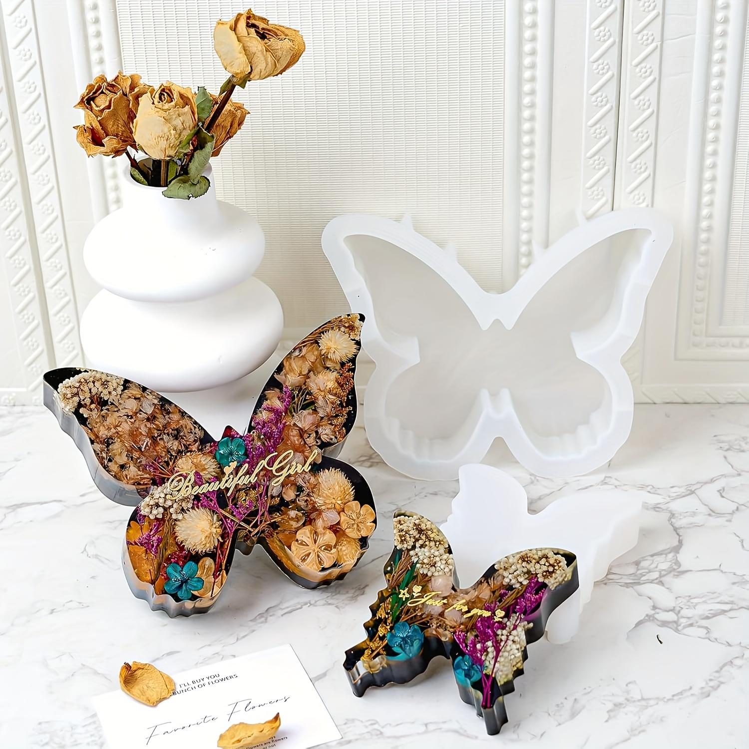 Two sizes of butterfly resin m - Flower Preservation Resin 리뷰 및 가격