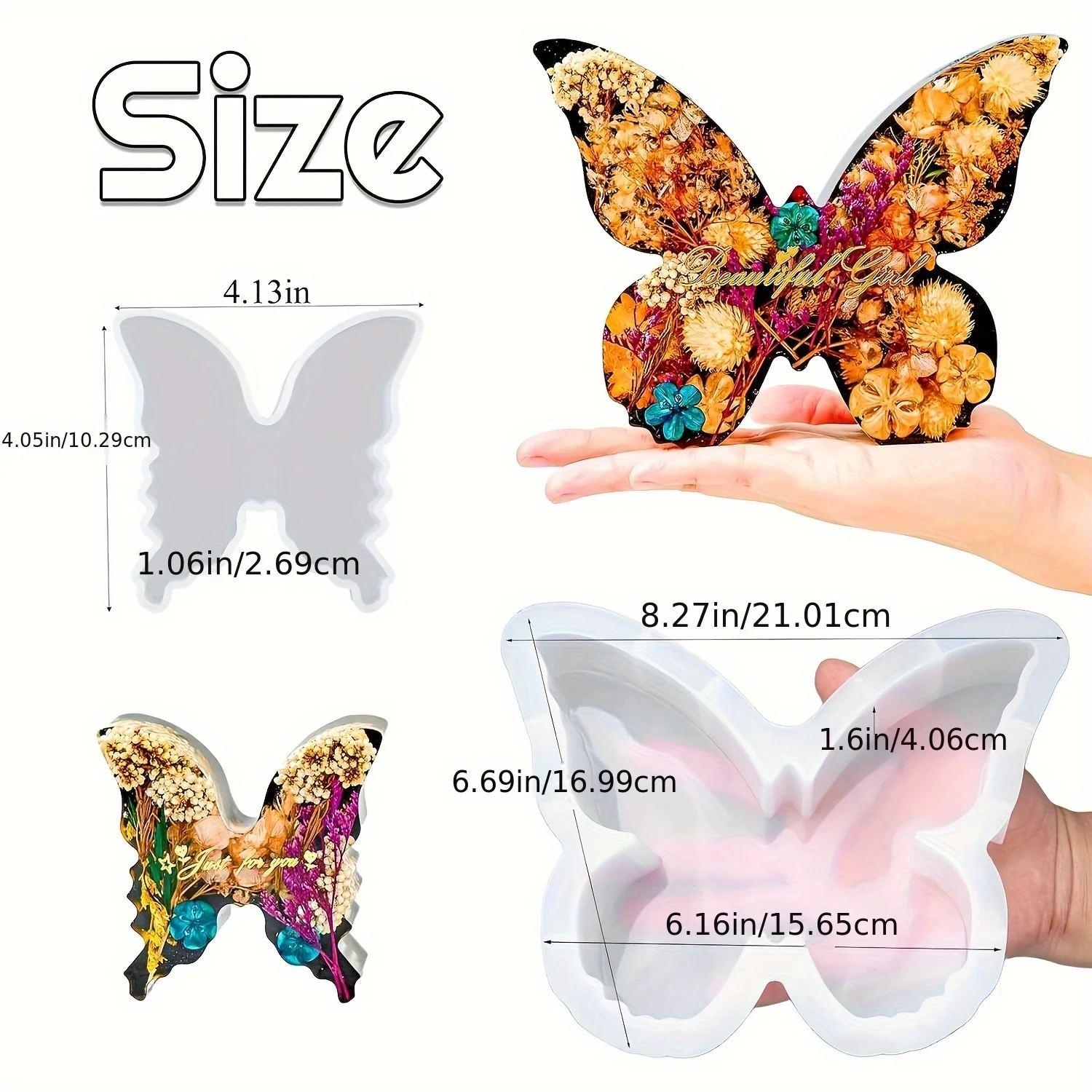 Two sizes of butterfly resin m - Flower Preservation Resin 리뷰 및 가격