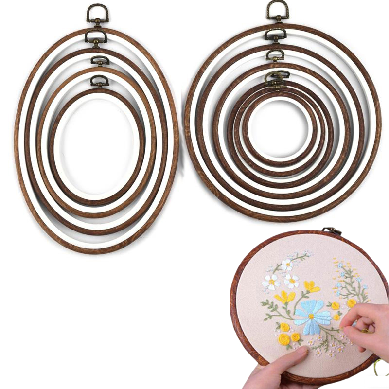 10PCS Sewing Tool Round Oval I - Wood Ring Blank 리뷰 및 가격