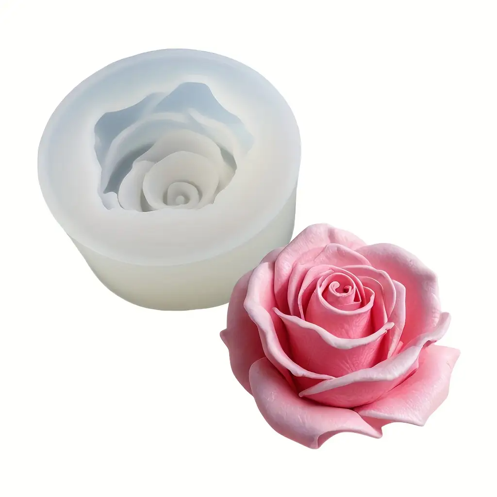 1 Rose Silicone Candle Mold -  - Flower Preservation Resin 리뷰 및 가격