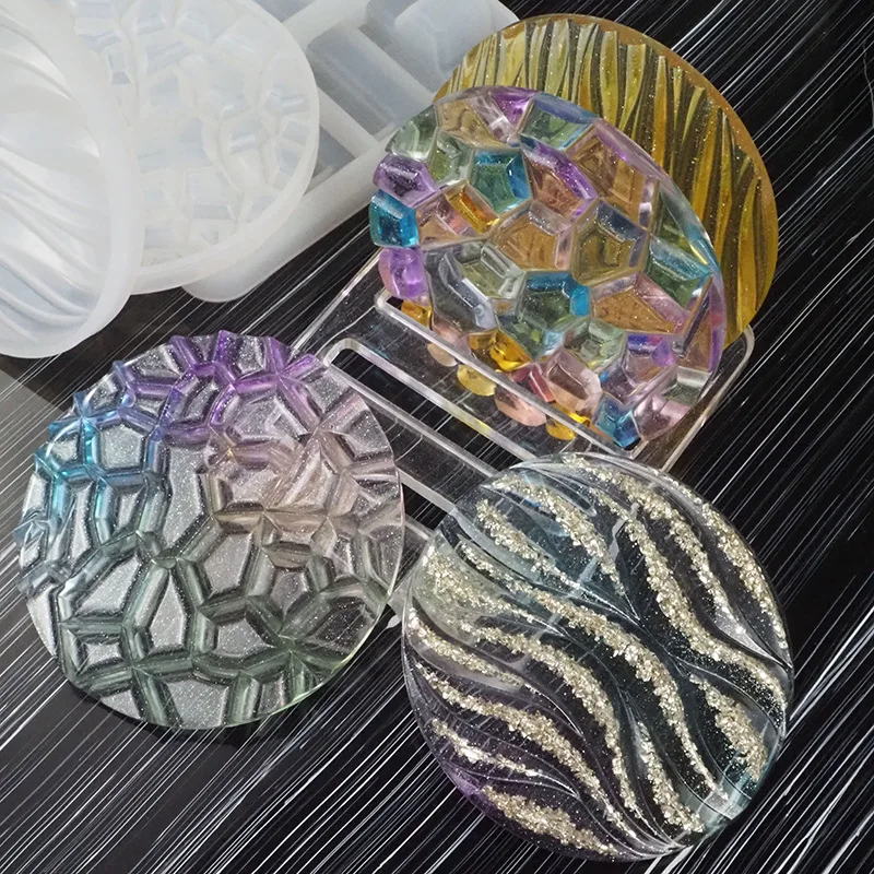 DIY Crystal Epoxy Mold Wave Di - Coaster Mold Round 리뷰 및 가격