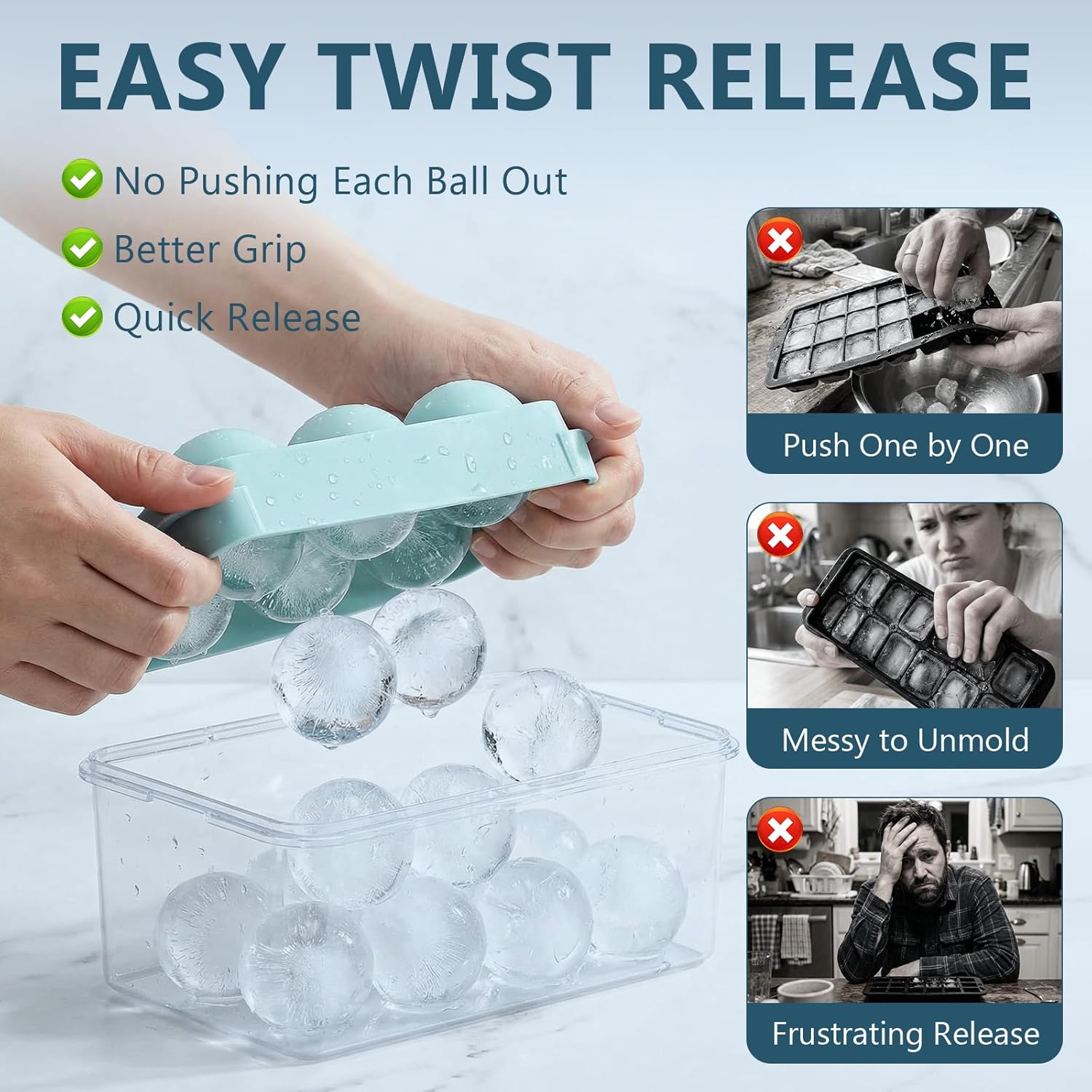 Large Round Ice Cube Trays for - Coaster Mold Round 리뷰 및 가격