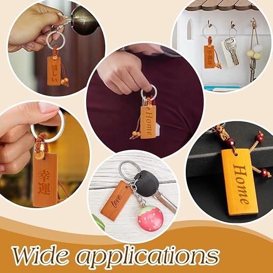 50pcs Wooden Tags Key Ring Bla - Wood Ring Blank 리뷰 및 가격