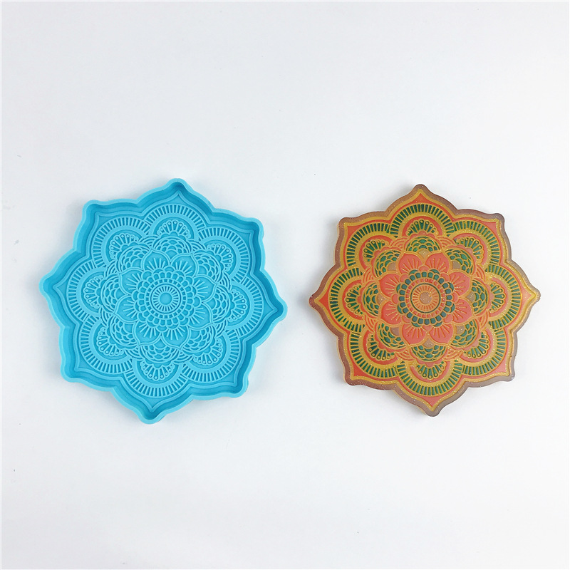 Mandala Coaster Silicone Mold  - Coaster Mold Round 리뷰 및 가격