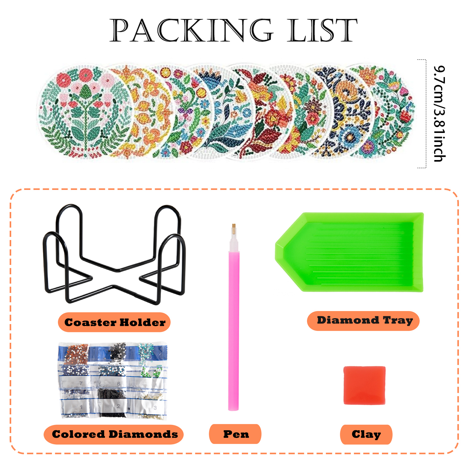 8-piece set/Diamond painting c - Resin Craft Kit 리뷰 및 가격