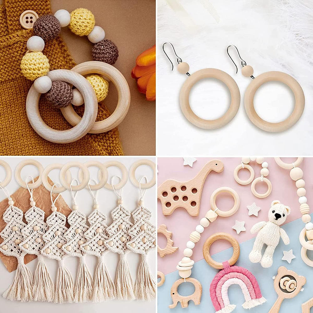20PCS Wooden Rings for Craft 5 - Wood Ring Blank 리뷰 및 가격