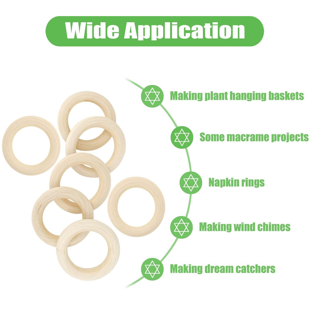 20PCS Wooden Rings for Craft 5 - Wood Ring Blank 리뷰 및 가격