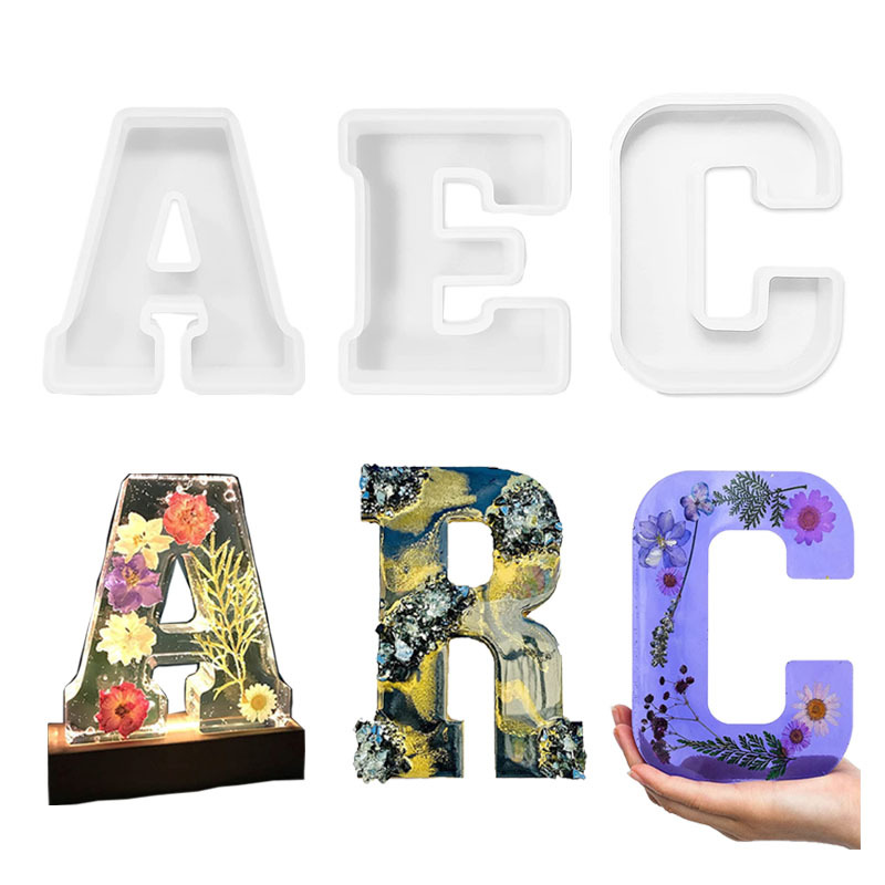 1pc A-Z Letter Silicone Molds  - Resin Craft Ideas 리뷰 및 가격