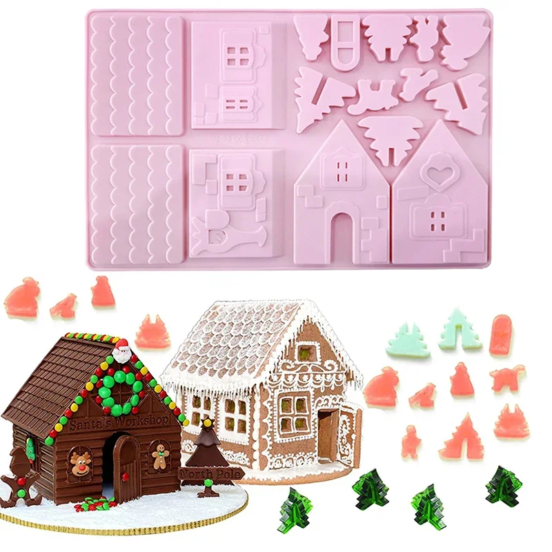 Christmas House Building block - Silicone Mold Tray 리뷰 및 가격