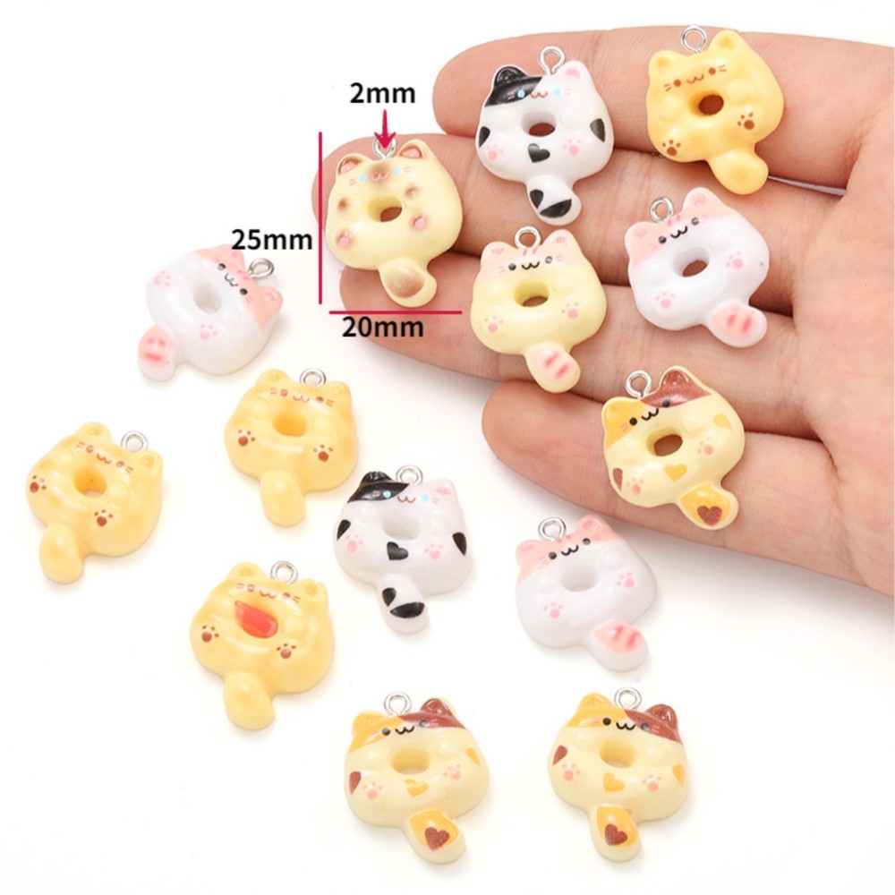 10Pcs Kawaii Cartoon Cat Resin - Resin Craft Projects 리뷰 및 가격