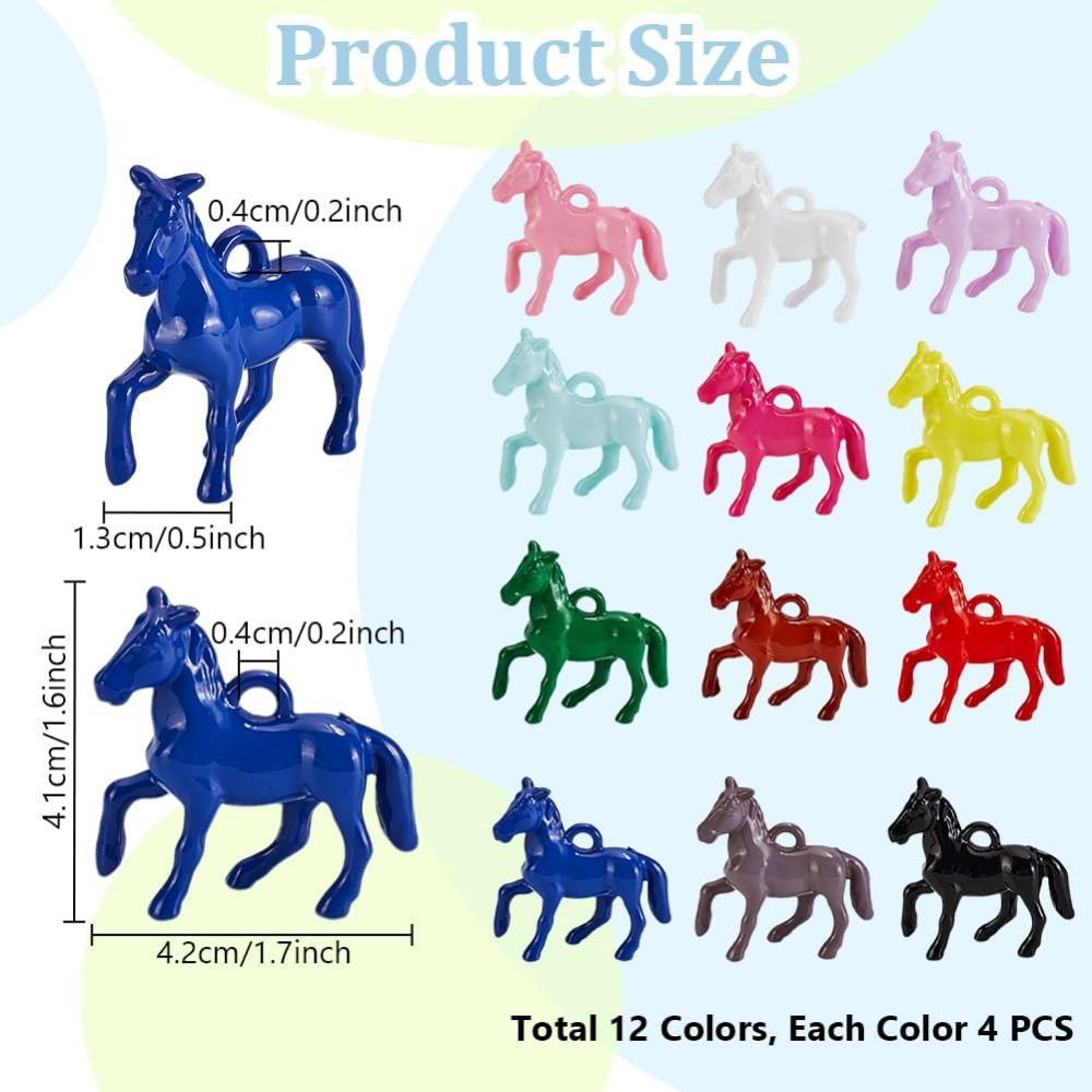 48pcs Opaque Acrylic Pendants  - Resin Crafts 리뷰 및 가격