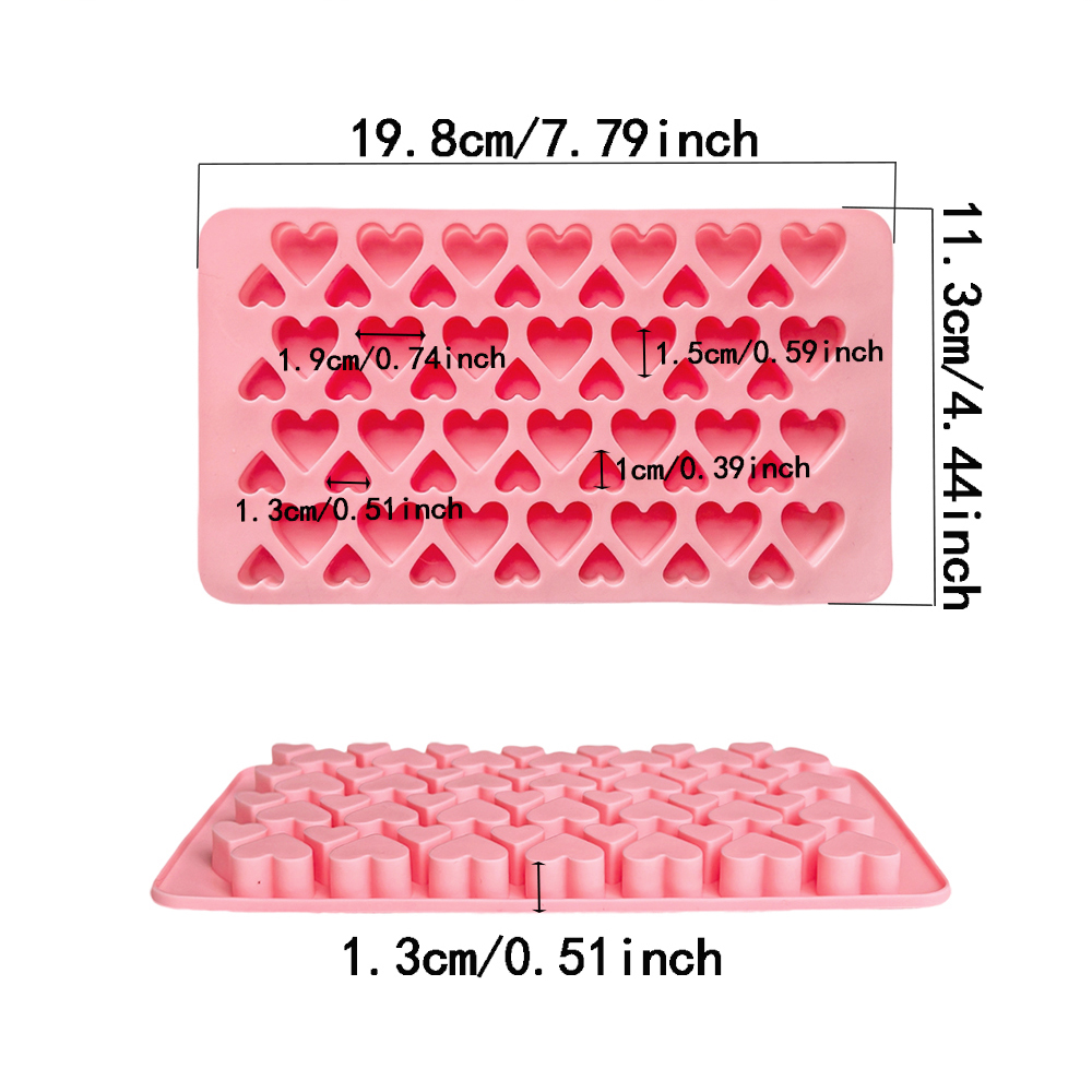 56 cavity size heart-shaped ch - Silicone Mold Tray 리뷰 및 가격