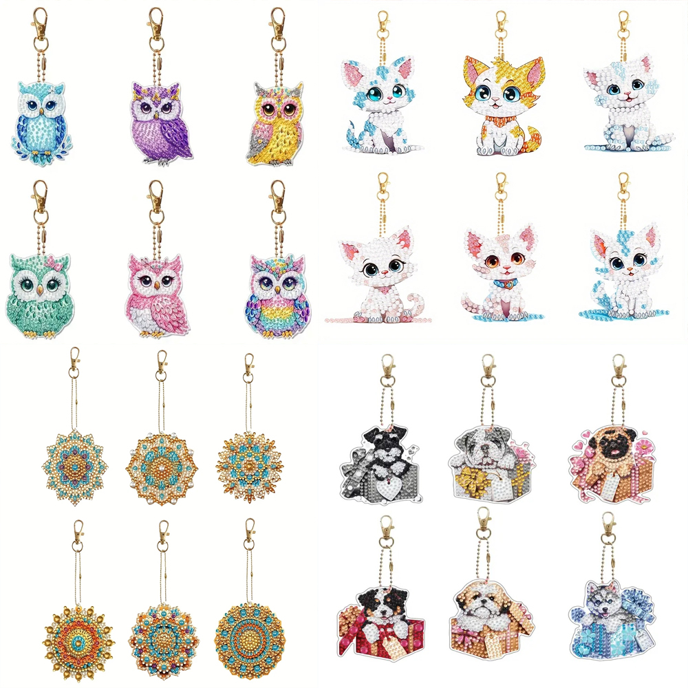 6-piece/set DIY Diamond Keycha - Resin Craft Ideas 리뷰 및 가격