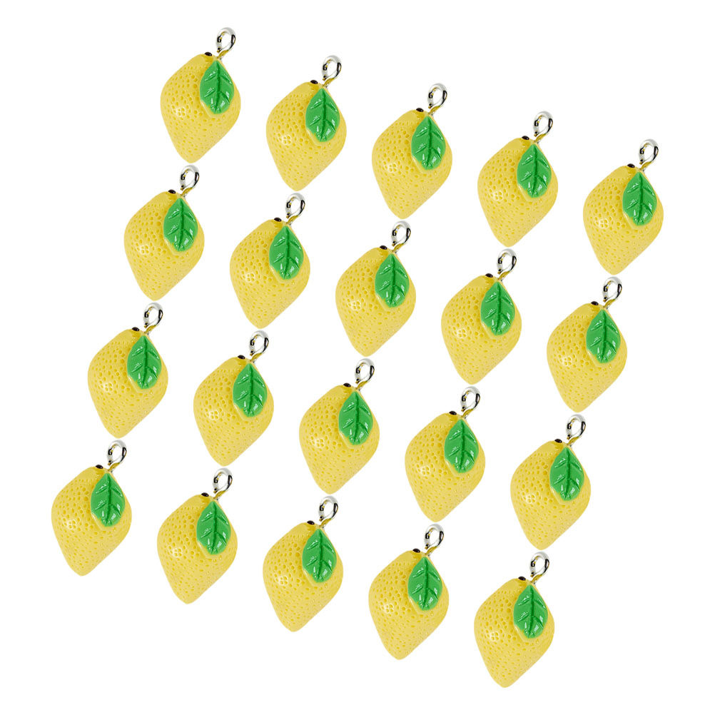 20Pcs Resin Lemon Charms Fruit - Resin Crafts 리뷰 및 가격
