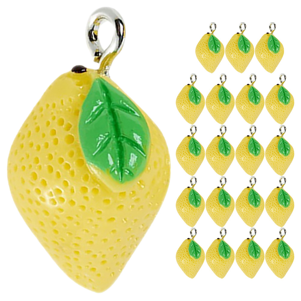 20Pcs Resin Lemon Charms Fruit - Resin Crafts 리뷰 및 가격