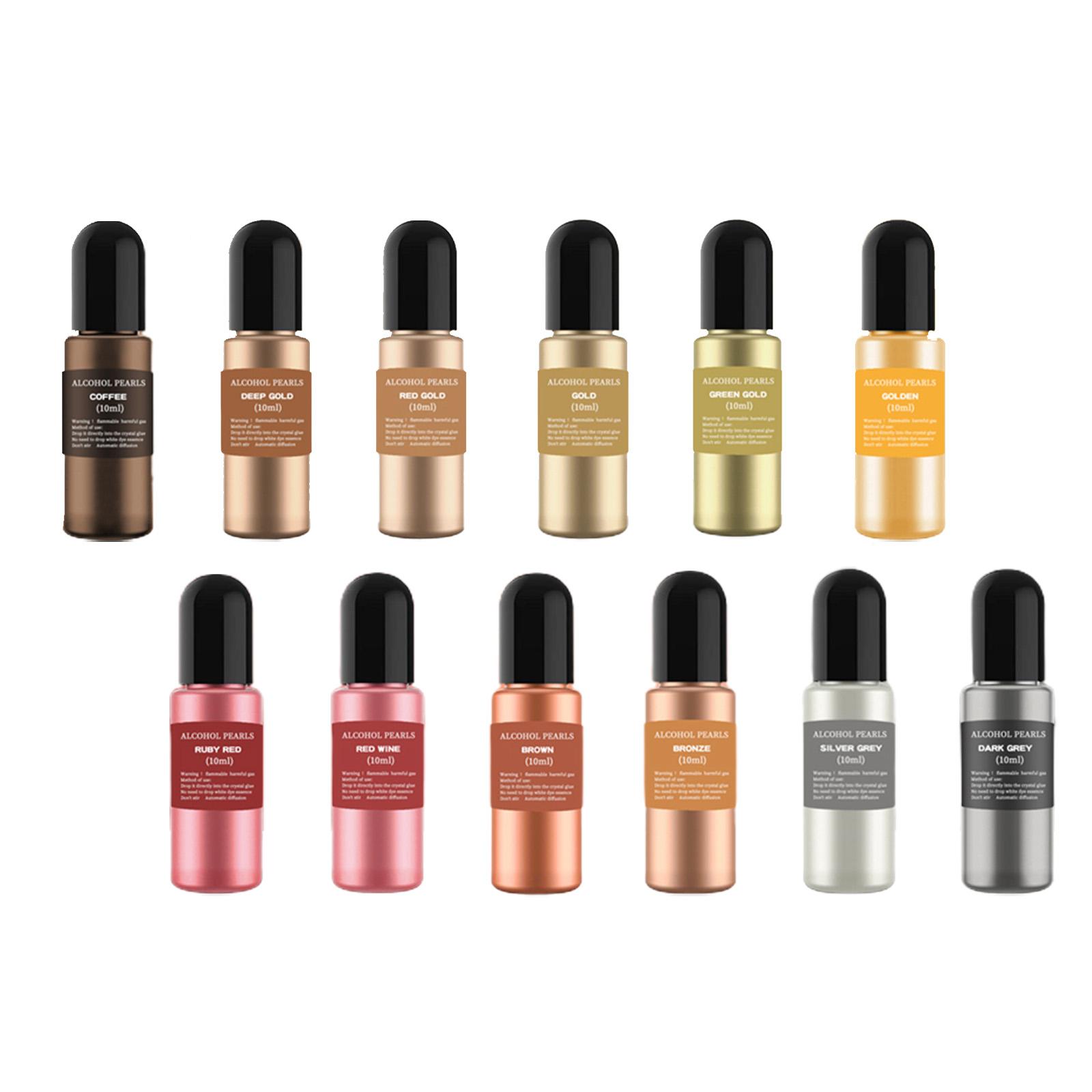 12 Bottles Metallic Alcohol In - Resin Dye Alcohol 리뷰 및 가격