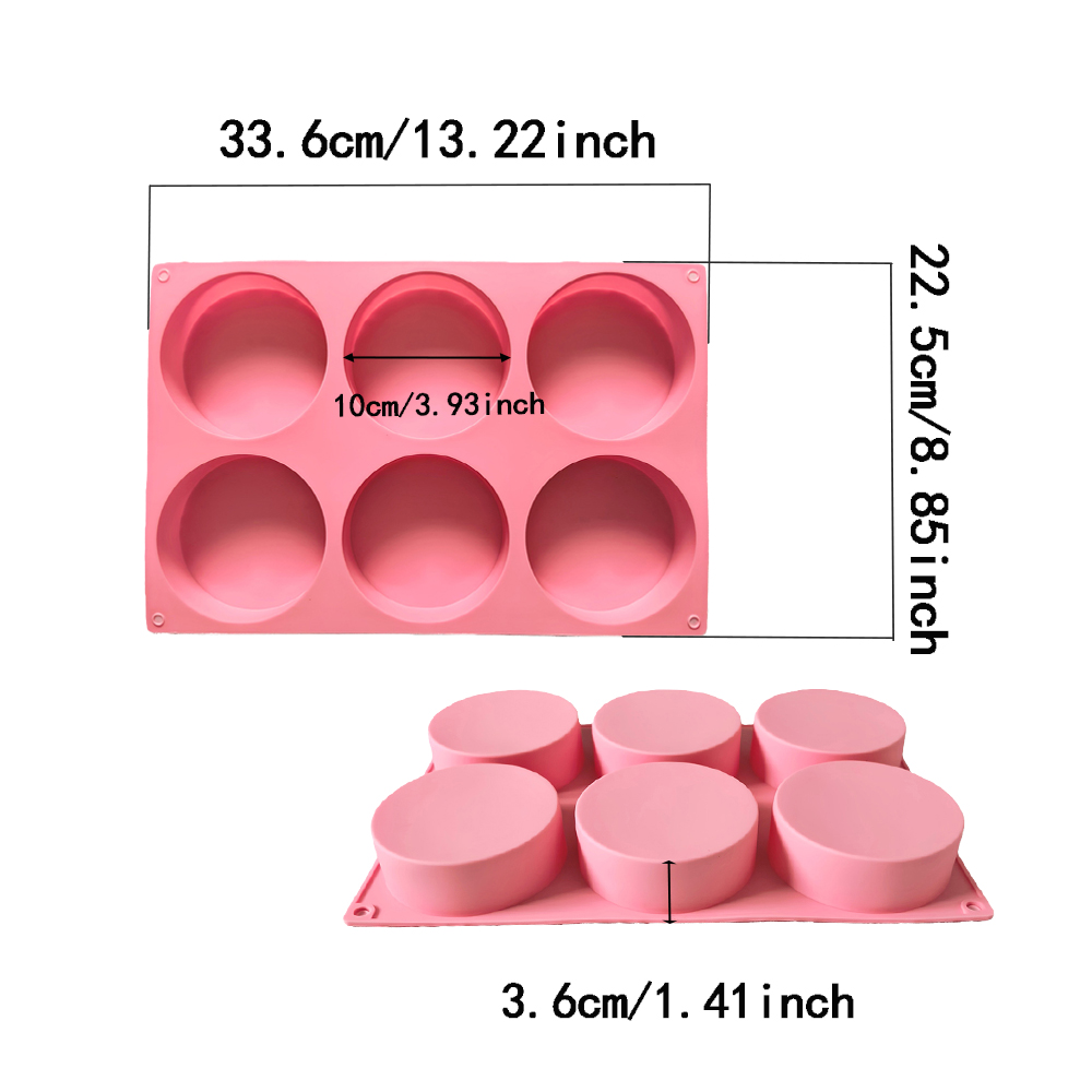 1pc 6-cavity large round disc  - Coaster Mold Round 리뷰 및 가격