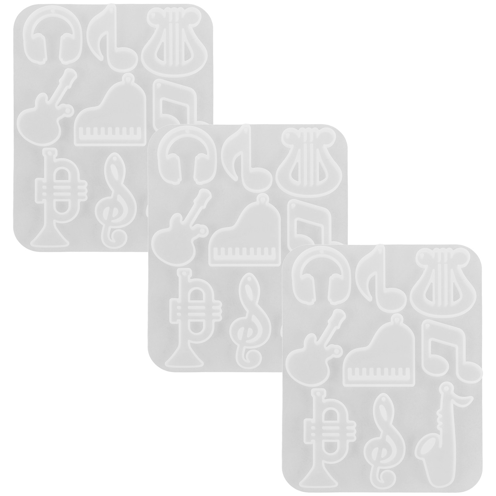 3Pcs Music Themed Silicone Mol - Resin Craft Workshop 리뷰 및 가격