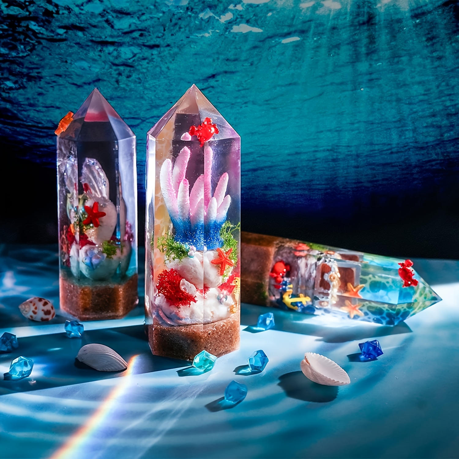 1Pcs Crystal Tower Resin Silic - Flower Preservation Resin 리뷰 및 가격