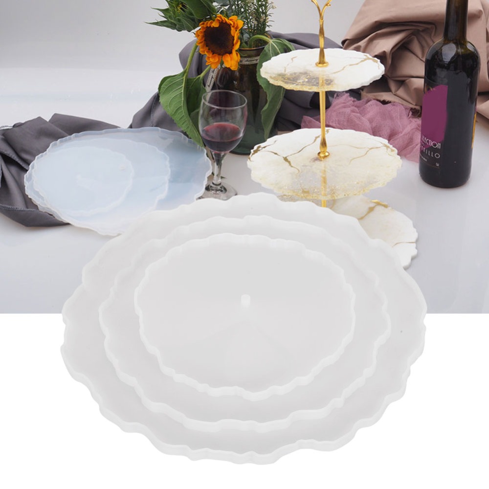 3pcs Irregular Round Fruit Tra - Coaster Mold Round 리뷰 및 가격