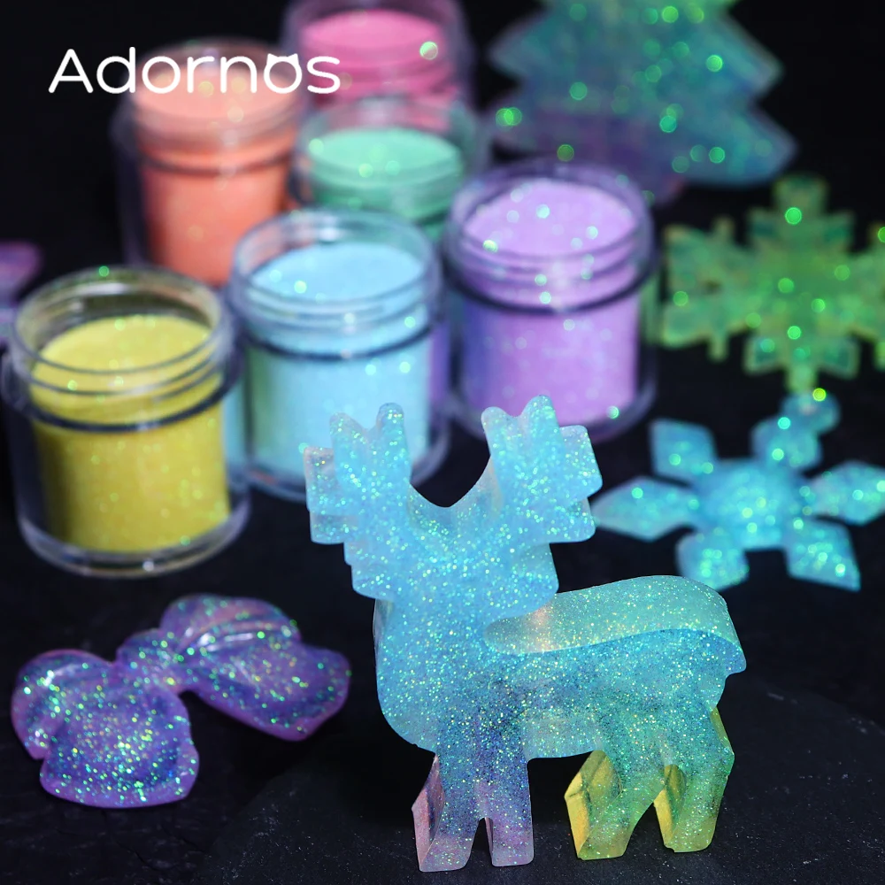 Iridescent Glitter Sugar Powde - Resin Pigment Set 리뷰 및 가격