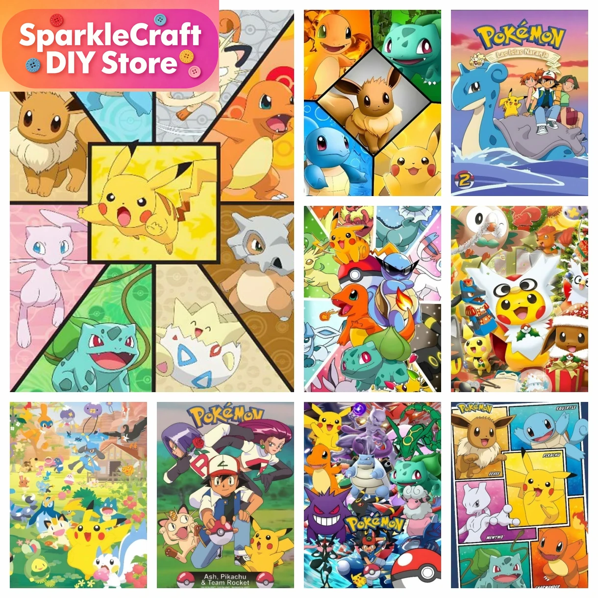 1pc frameless Cartoon Pokemon  - Resin Craft Kit 리뷰 및 가격