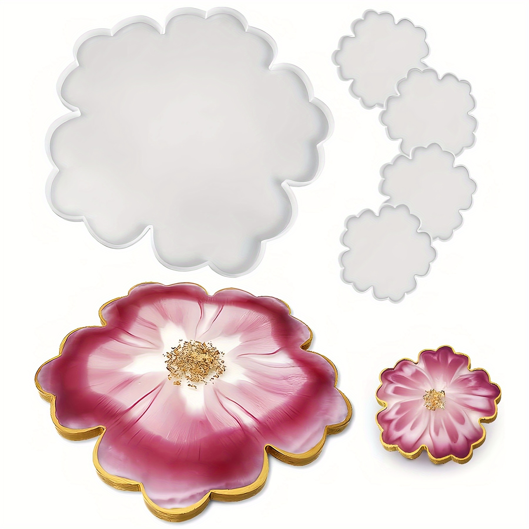 1-piece 13-inch large flower t - Silicone Mold Tray 리뷰 및 가격