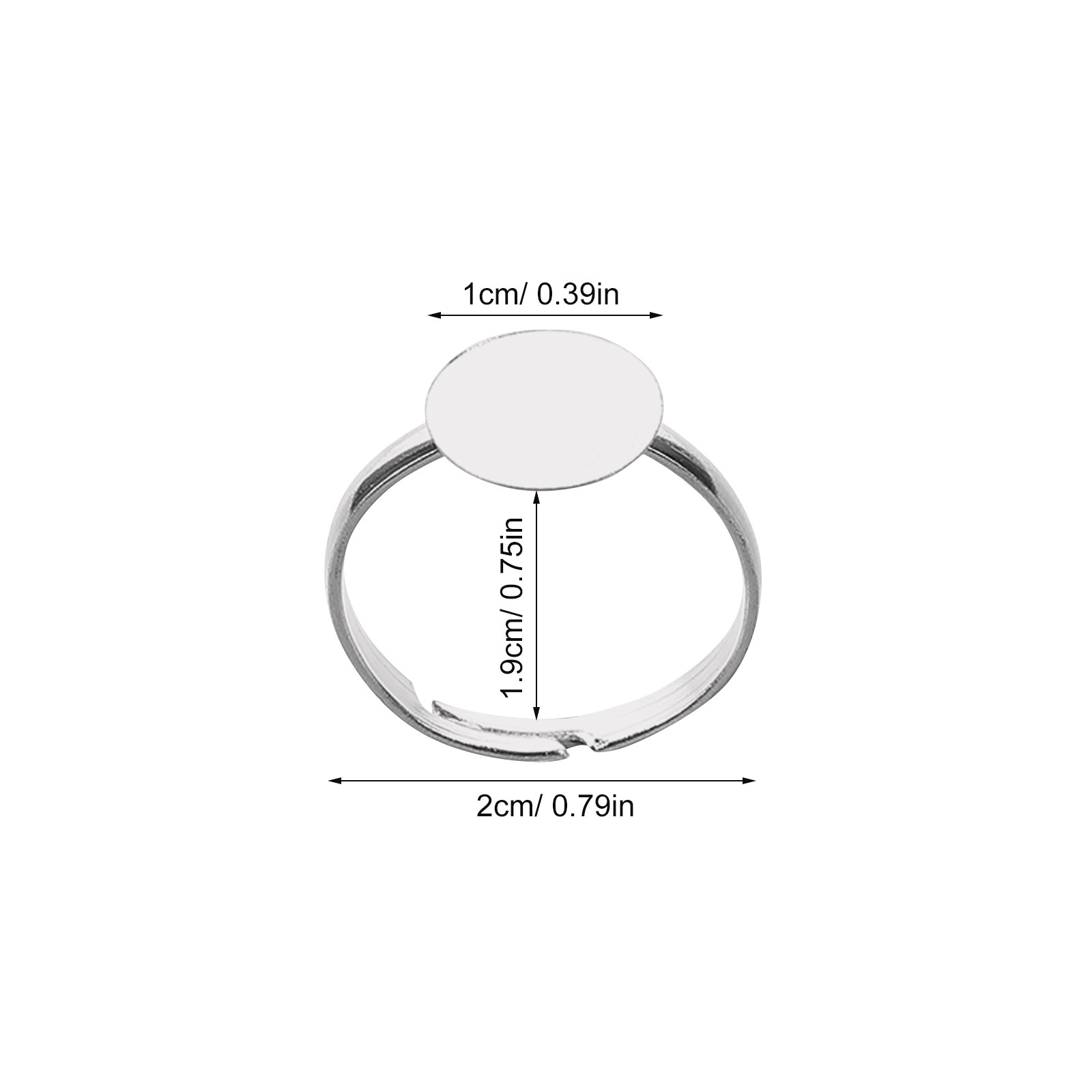 20Pcs Adjustable Blank Ring Fi - Resin Crafts 리뷰 및 가격