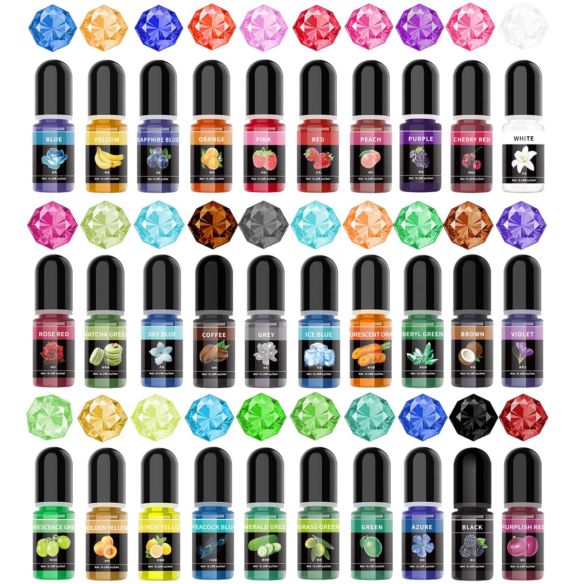 5ml/Bottle Epoxy Resin Pigment - Resin Pigment Set 리뷰 및 가격