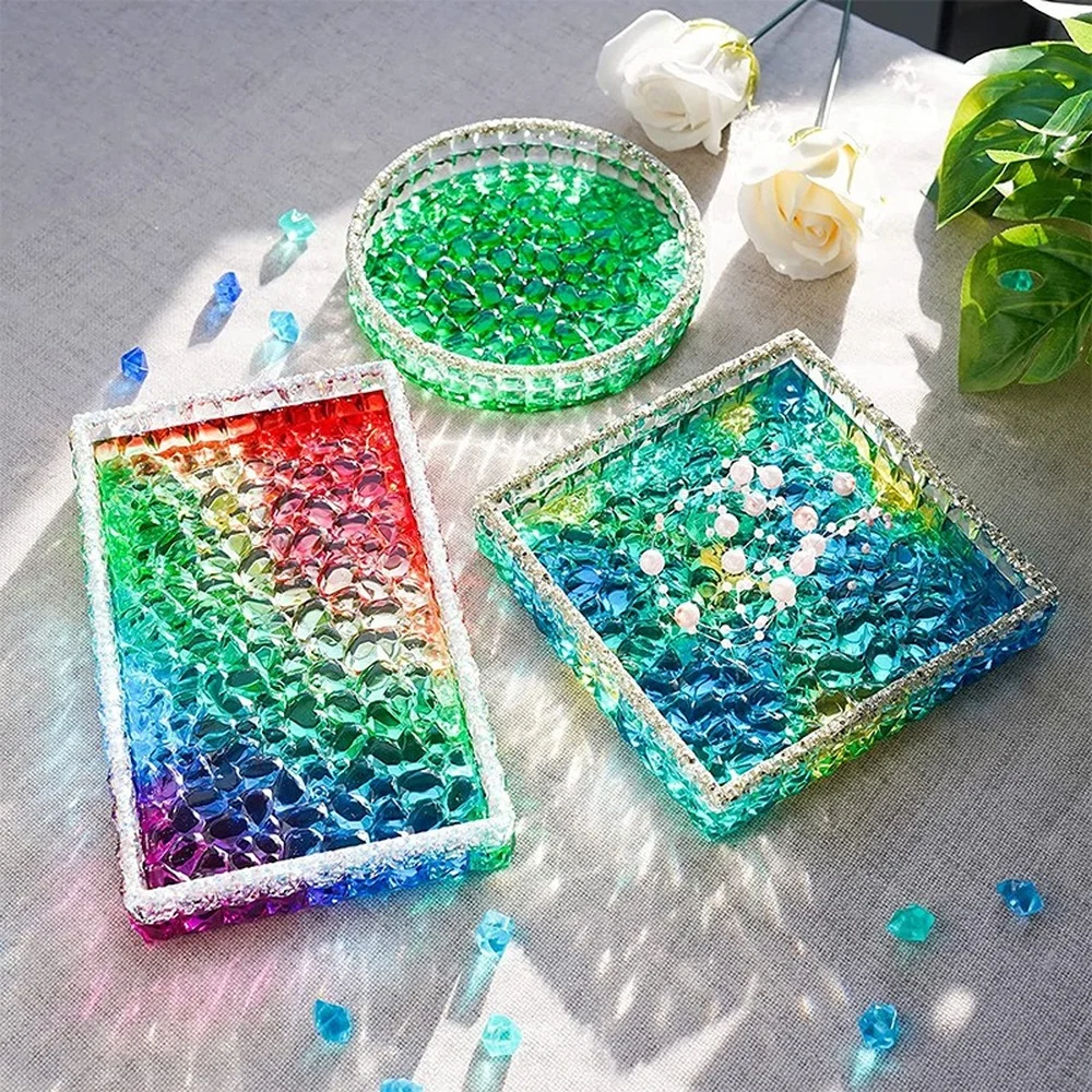 Ashtray Glass Crystal Texture  - Coaster Mold Round 리뷰 및 가격