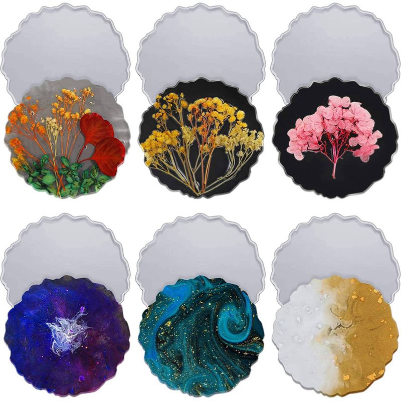 ABVT-12 Pieces Resin Coaster M - Geode Mold Silicone 리뷰 및 가격