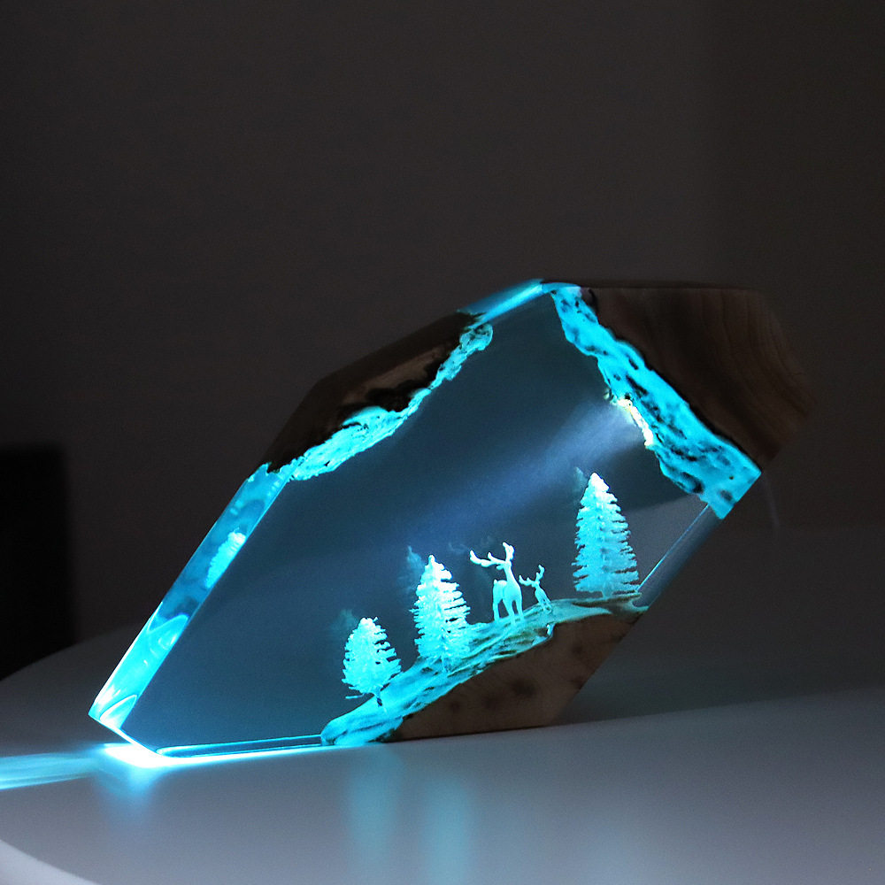 Forest Fairy Deer Desktop Art  - Resin Crafts 리뷰 및 가격