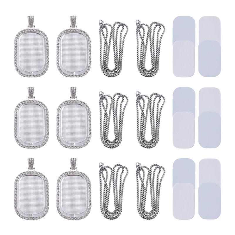 WORTHOWN-48Pcs Sublimation Rhi - Bezels Set Pendant 리뷰 및 가격