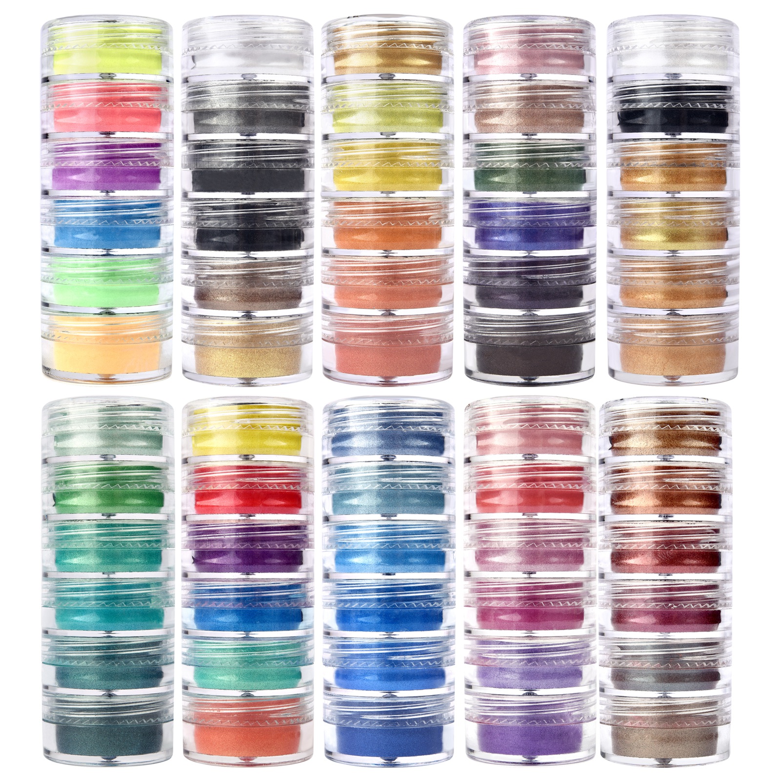 6 Colors/Set Pearlescent Powde - Resin Pigment Set 리뷰 및 가격