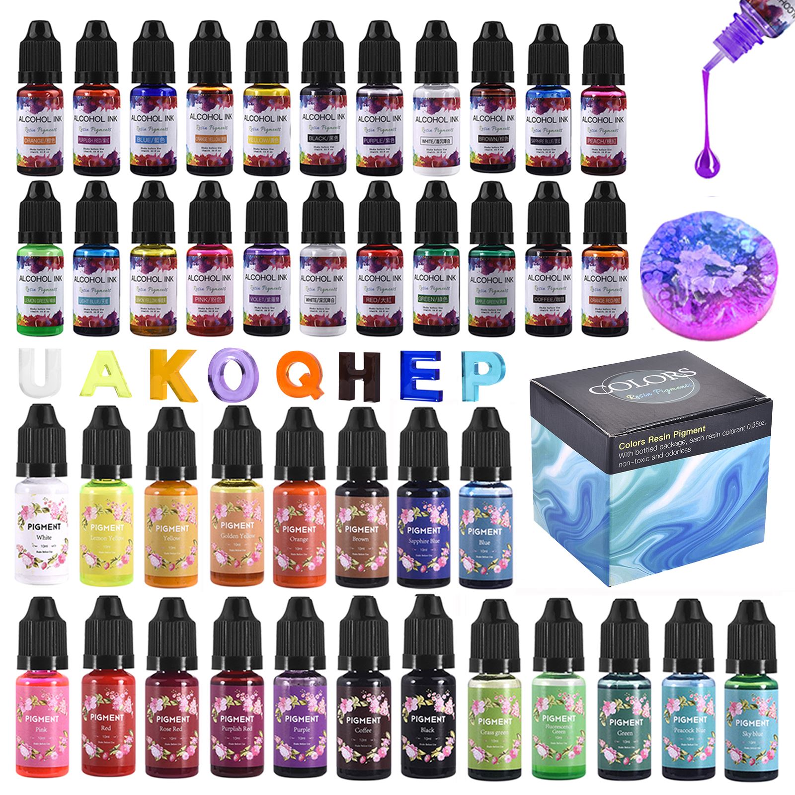 1 Set Resin Pigment Kit Art In - Resin Pigment Set 리뷰 및 가격