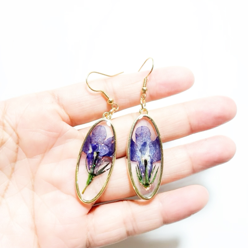 Dried Flower Earrings Heart Re - Dried Flower Bulk 리뷰 및 가격
