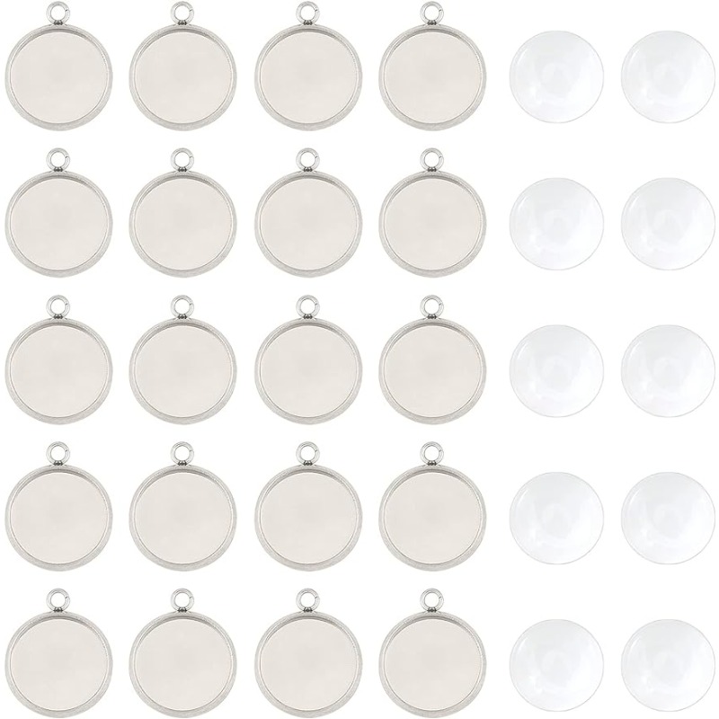 50 sets Pendant Cabochon Jewel - Bezels Set Pendant 리뷰 및 가격