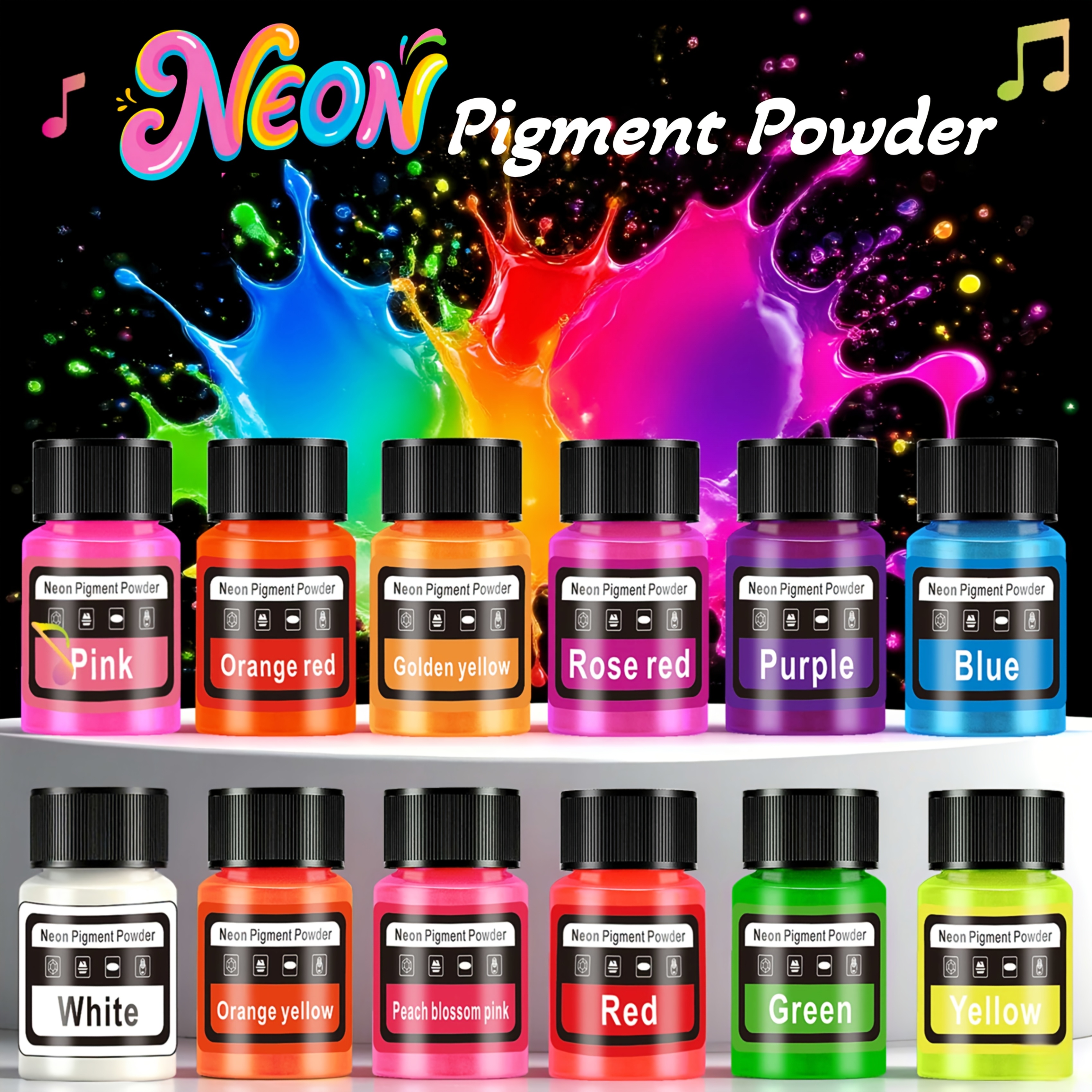 Fluorescent Powder/Neon Resin  - Resin Pigment Set 리뷰 및 가격